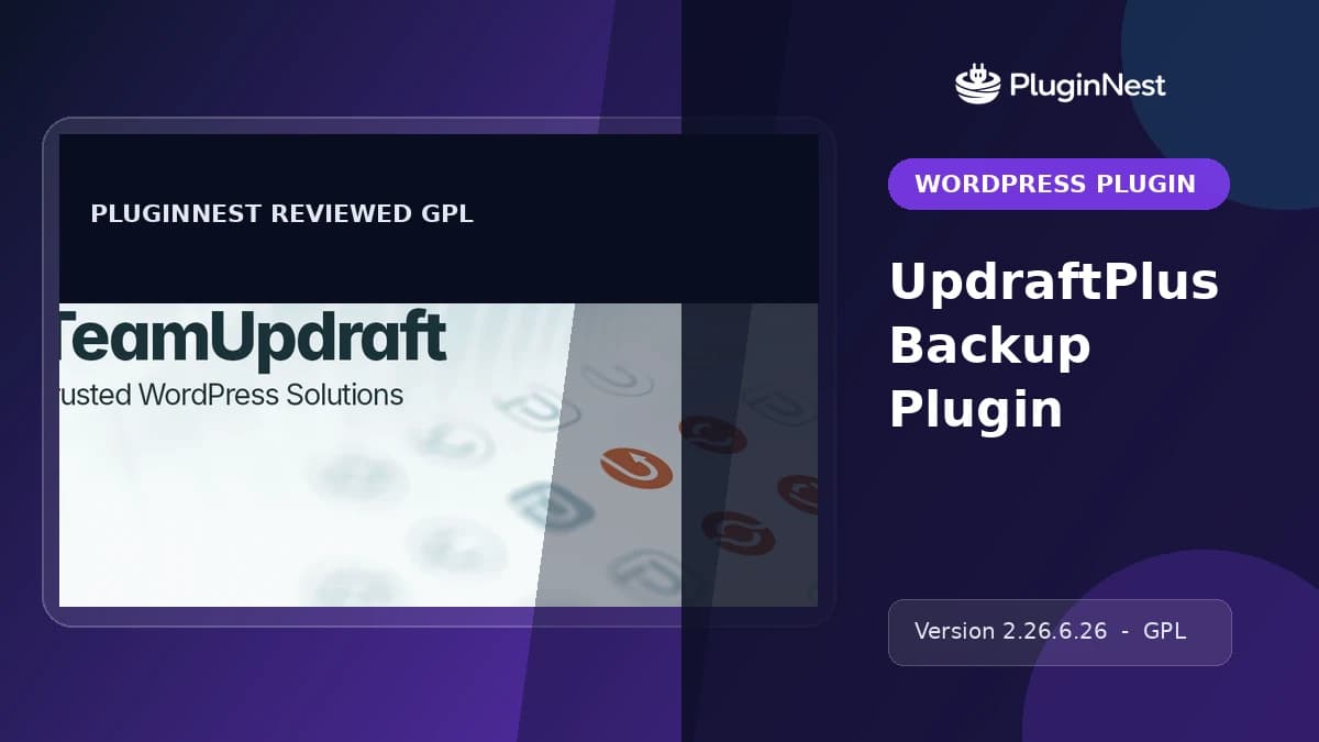 UpdraftPlus Backup Plugin product cover