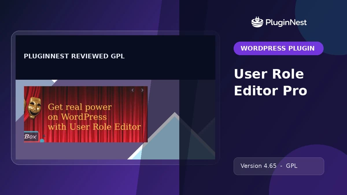 User Role Editor Pro product cover