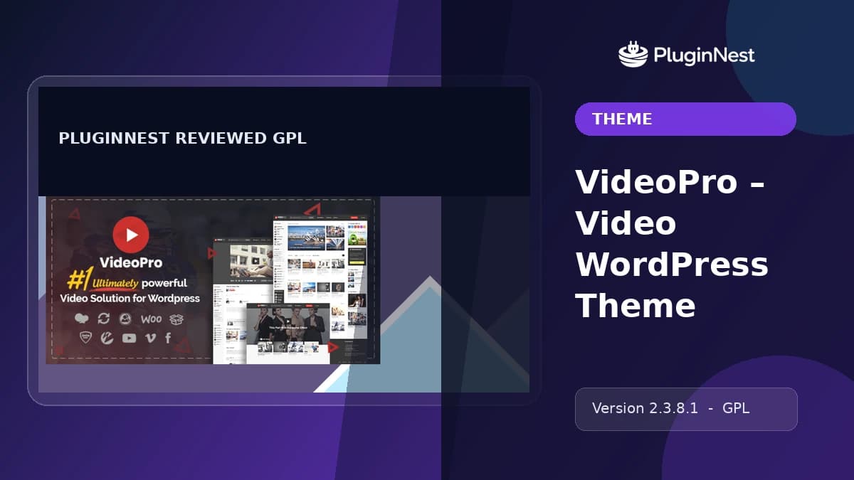 VideoPro – Video WordPress Theme product cover