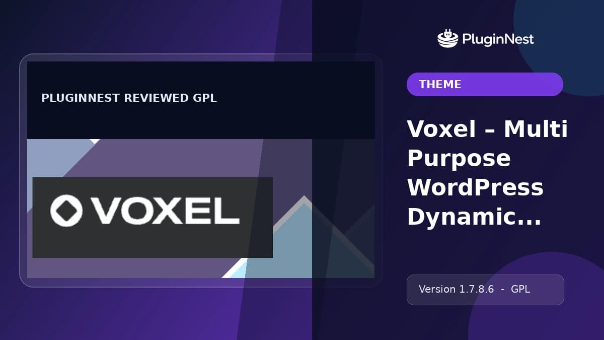 Voxel – Multi Purpose WordPress Dynamic Theme product cover