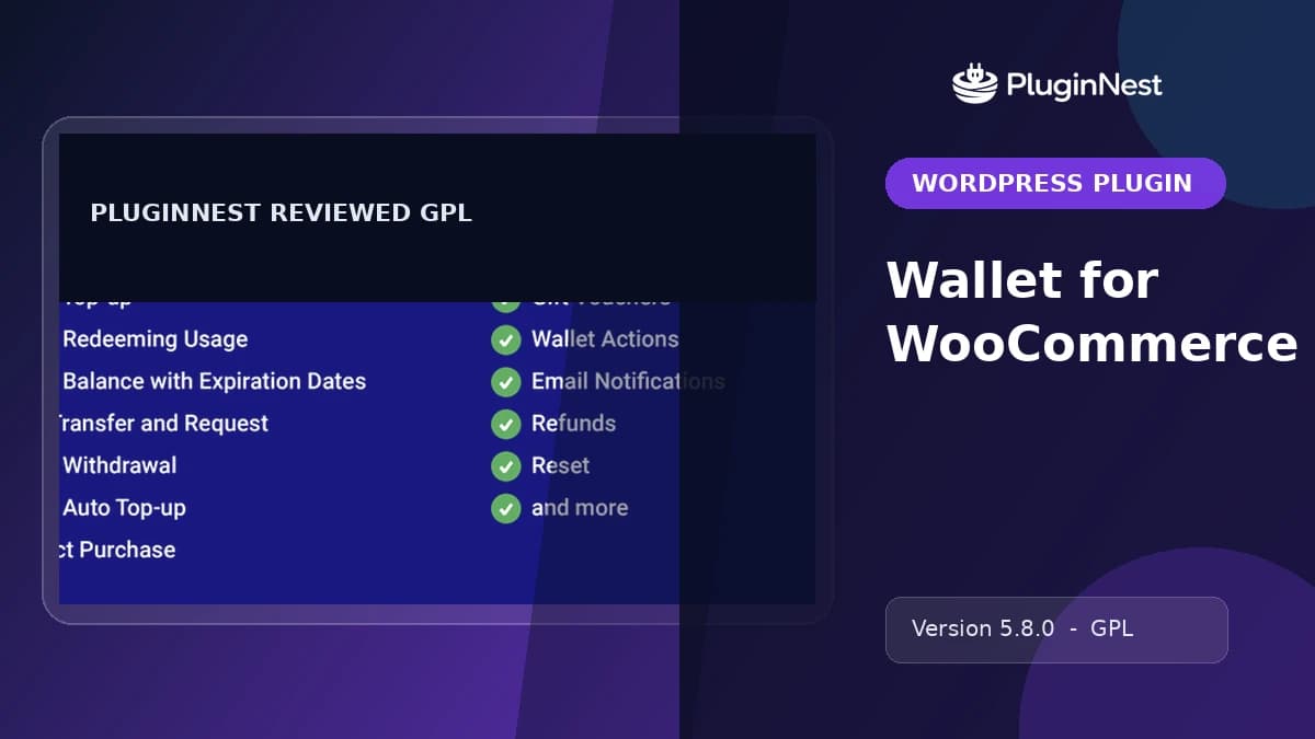 Wallet for WooCommerce product cover
