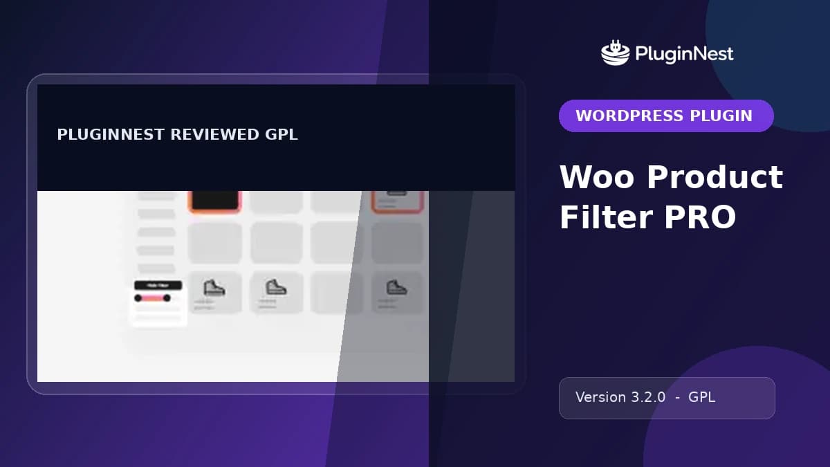 Woo Product Filter PRO product cover
