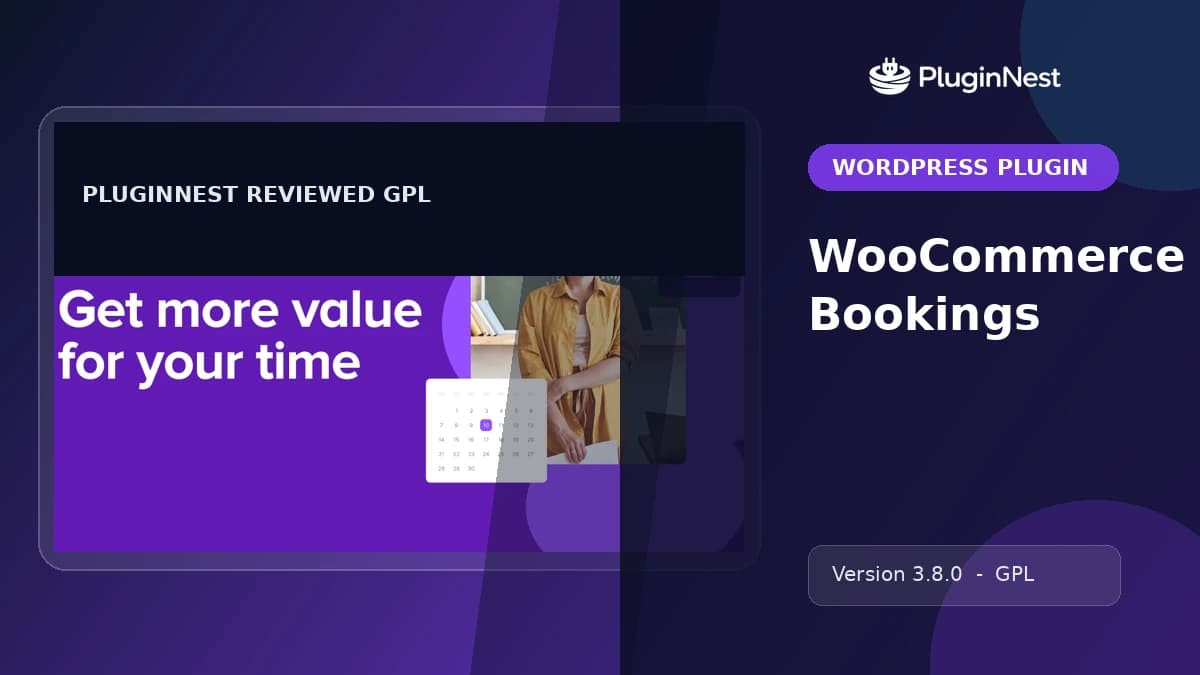 WooCommerce Bookings product cover