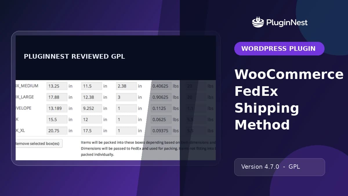 WooCommerce FedEx Shipping Method product cover