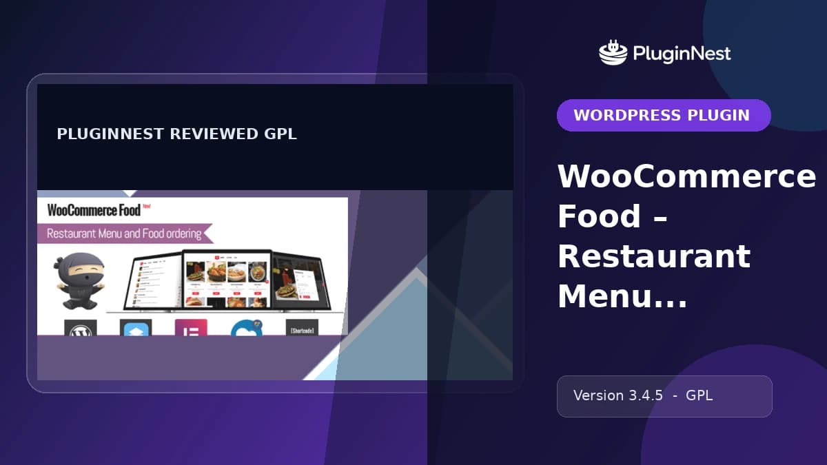 WooCommerce Food – Restaurant Menu & Ordering product cover