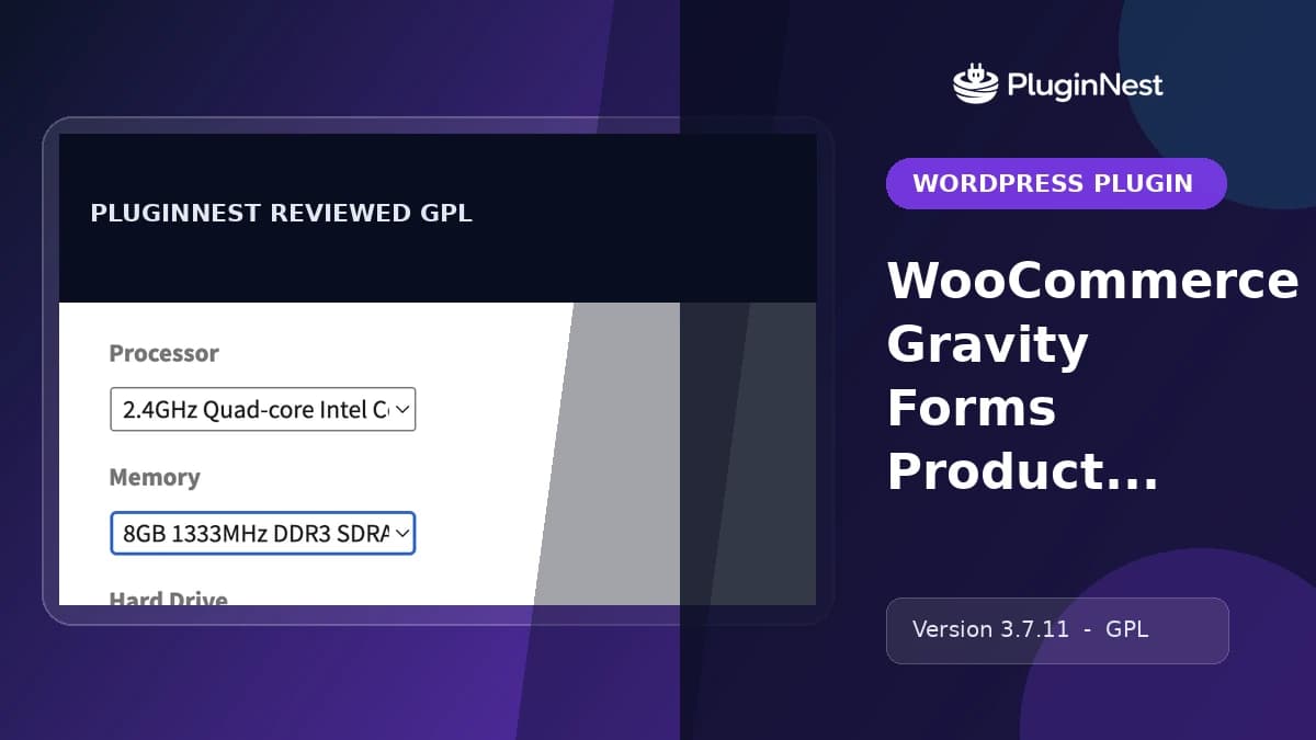 WooCommerce Gravity Forms Product Add-ons product cover