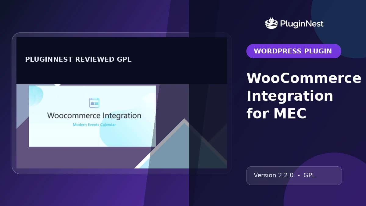 WooCommerce Integration for MEC product cover