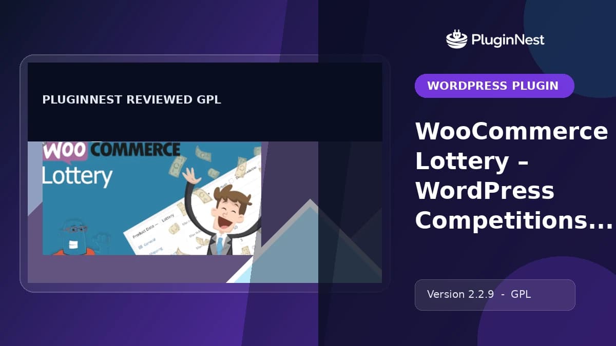 WooCommerce Lottery – WordPress Competitions and Lotteries product cover