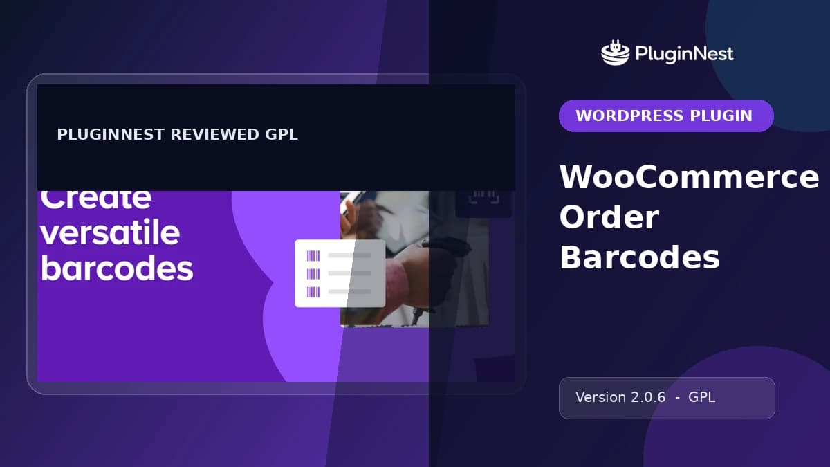 WooCommerce Order Barcodes product cover