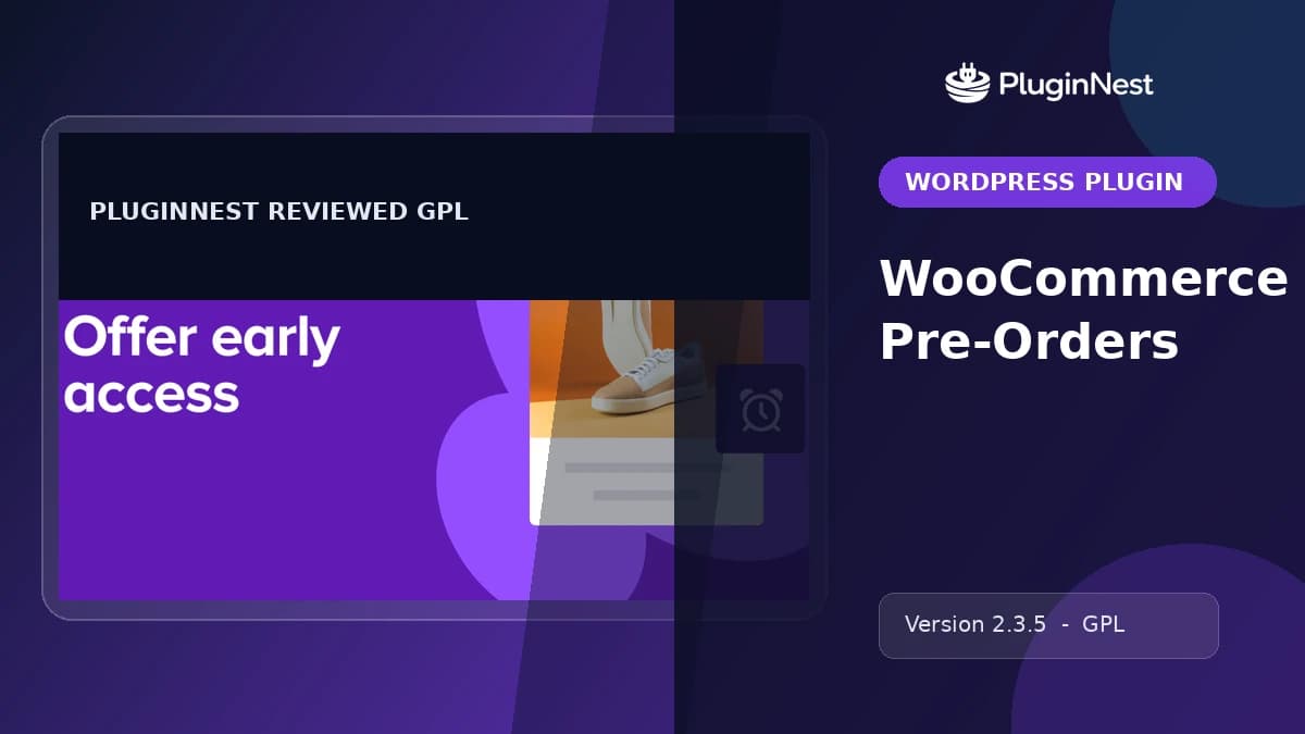 WooCommerce Pre-Orders product cover