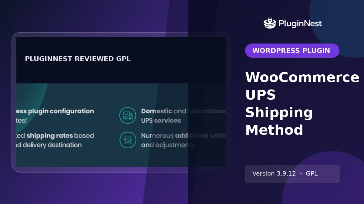 WooCommerce UPS Shipping Method product cover