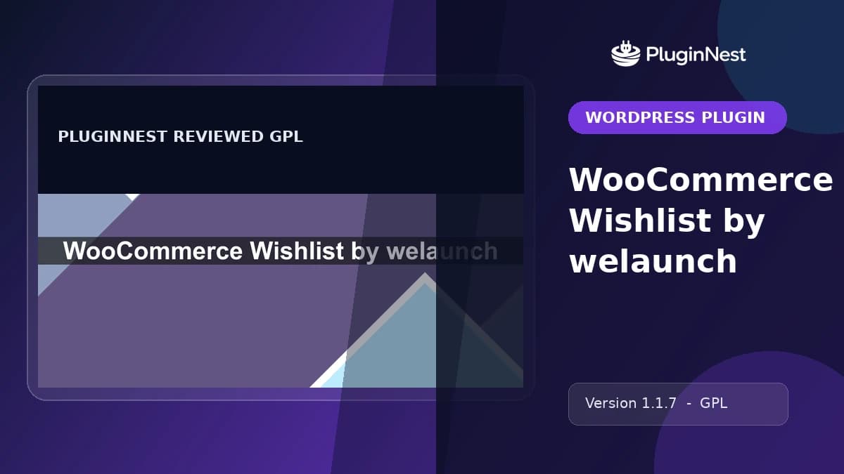 WooCommerce Wishlist by welaunch product cover