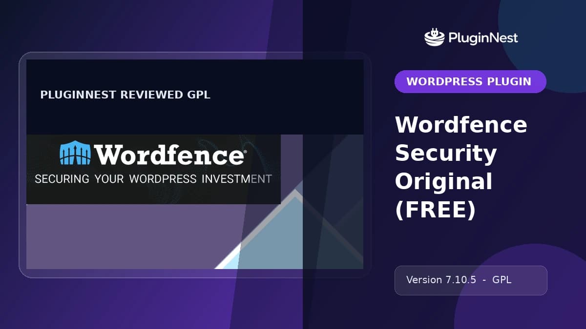 Wordfence Security Original (FREE) product cover