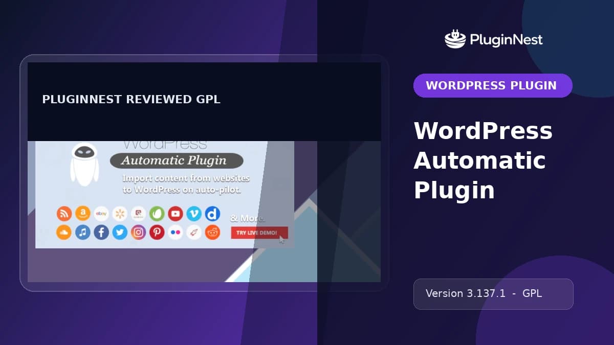 WordPress Automatic Plugin product cover
