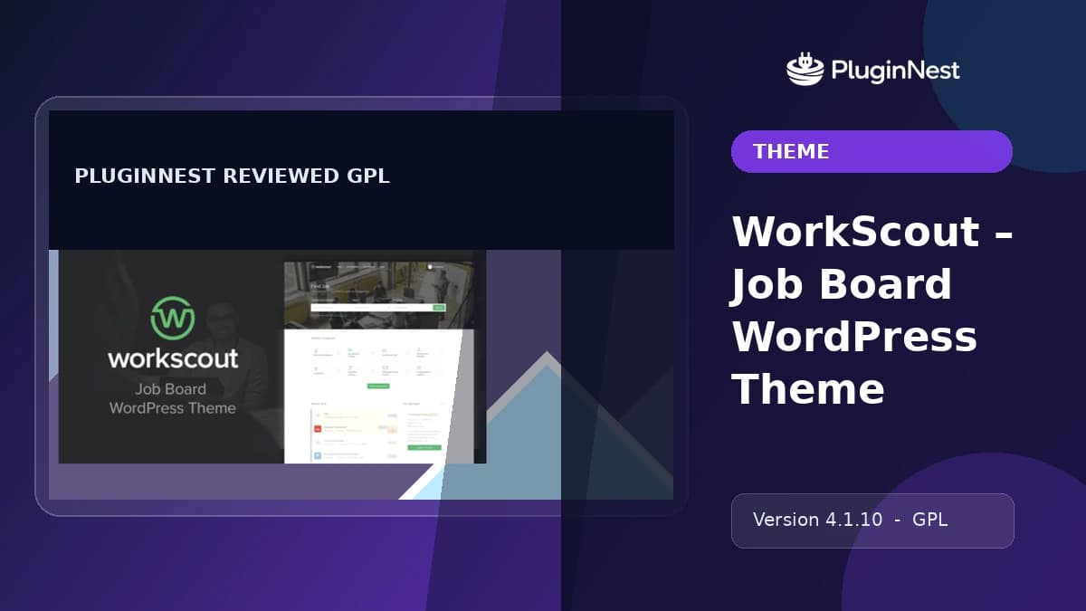 WorkScout – Job Board WordPress Theme product cover