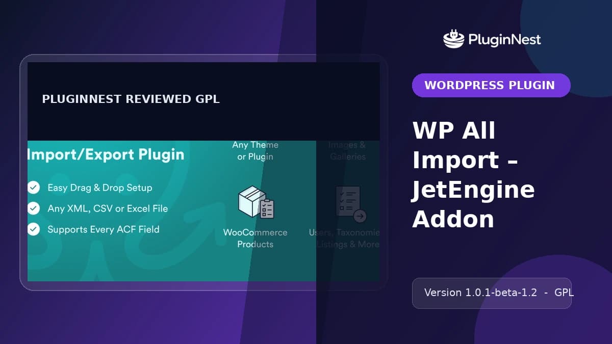 WP All Import – JetEngine Addon product cover