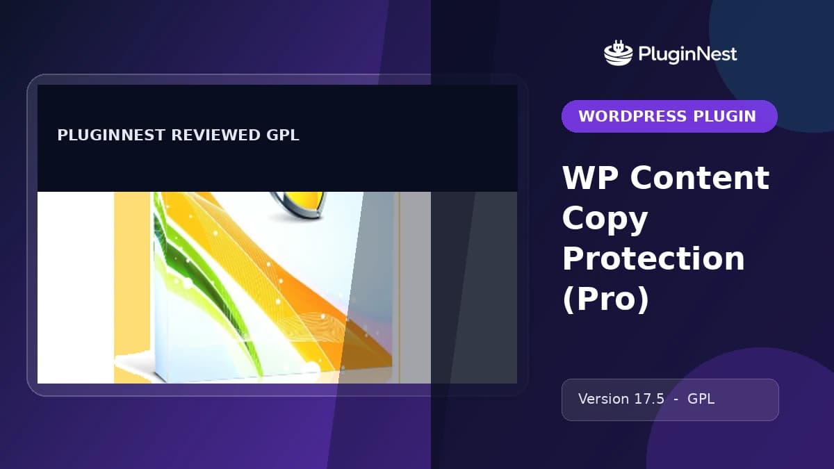 WP Content Copy Protection (Pro) product cover
