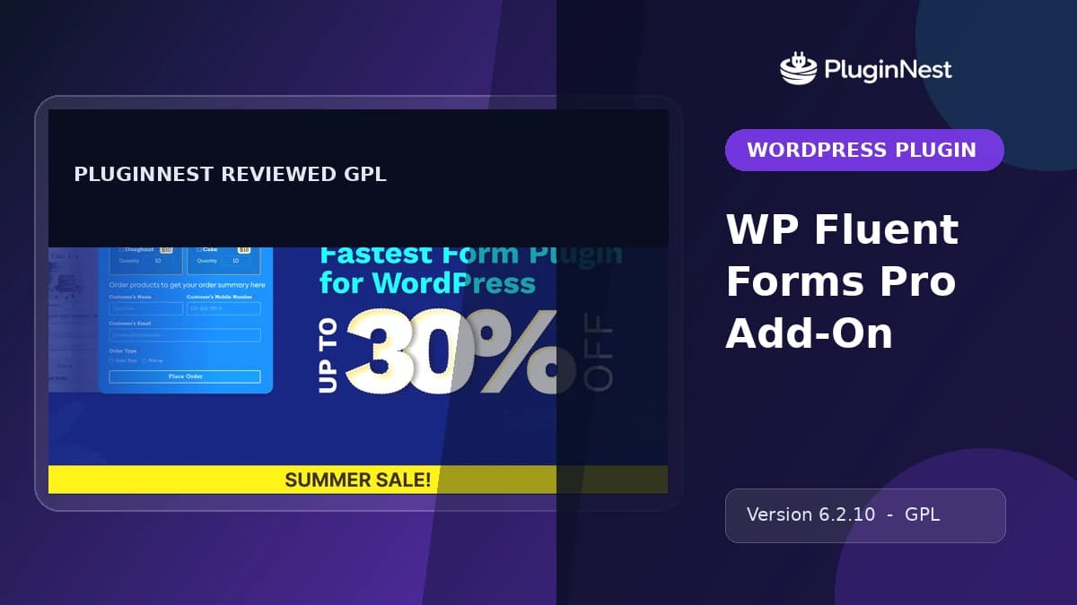 WP Fluent Forms Pro Add-On product cover