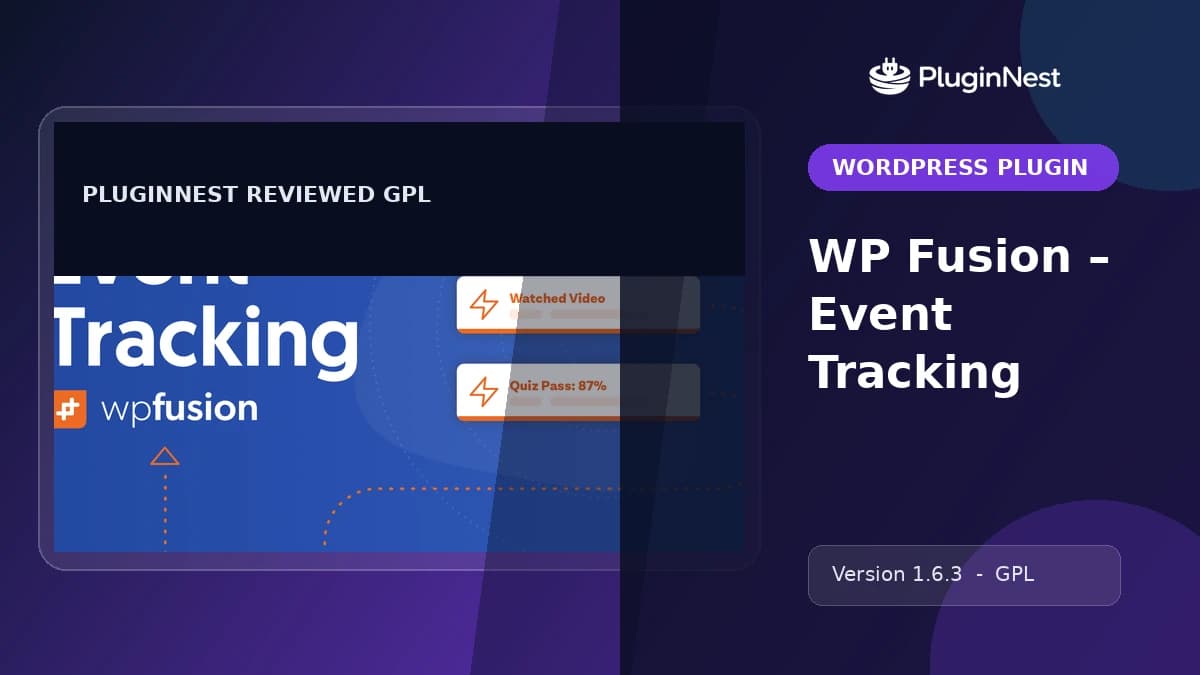 WP Fusion – Event Tracking product cover
