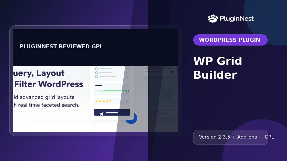 WP Grid Builder product cover