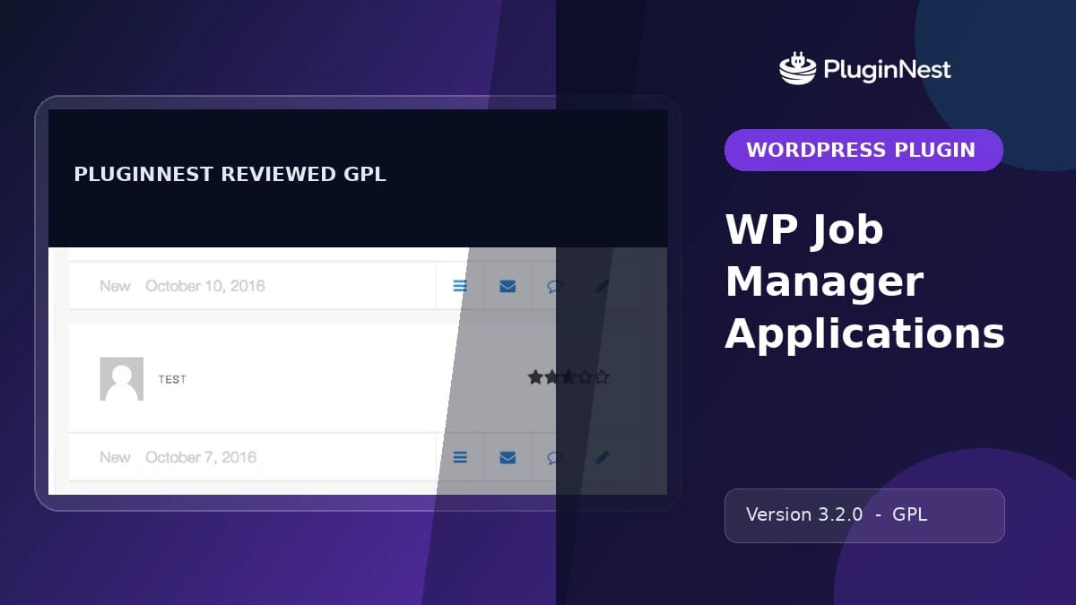WP Job Manager Applications product cover