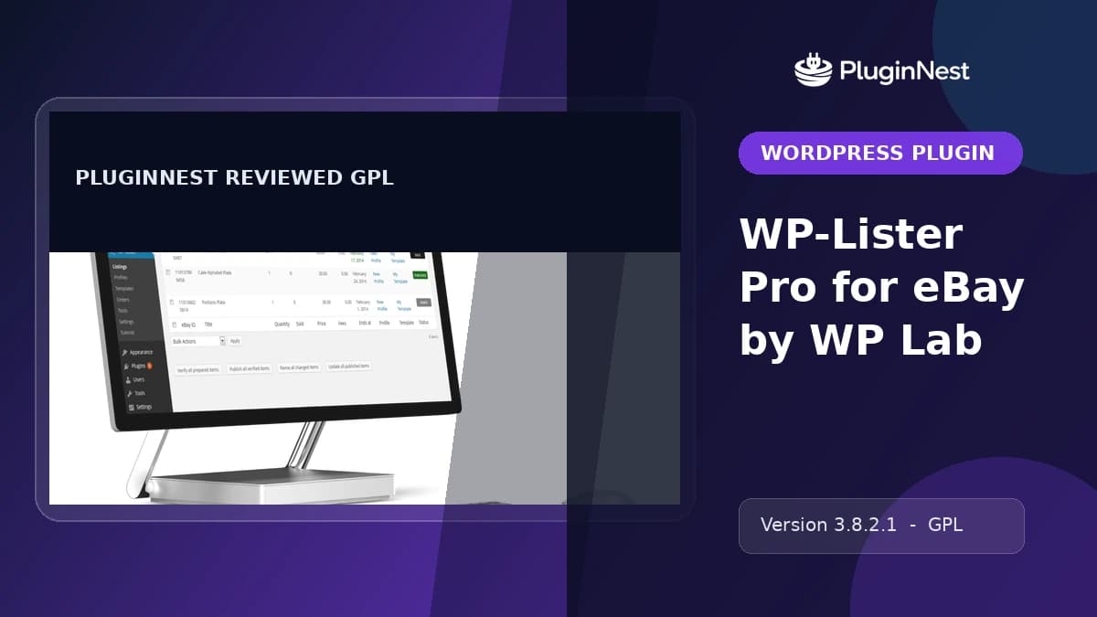 WP-Lister Pro for eBay by WP Lab product cover