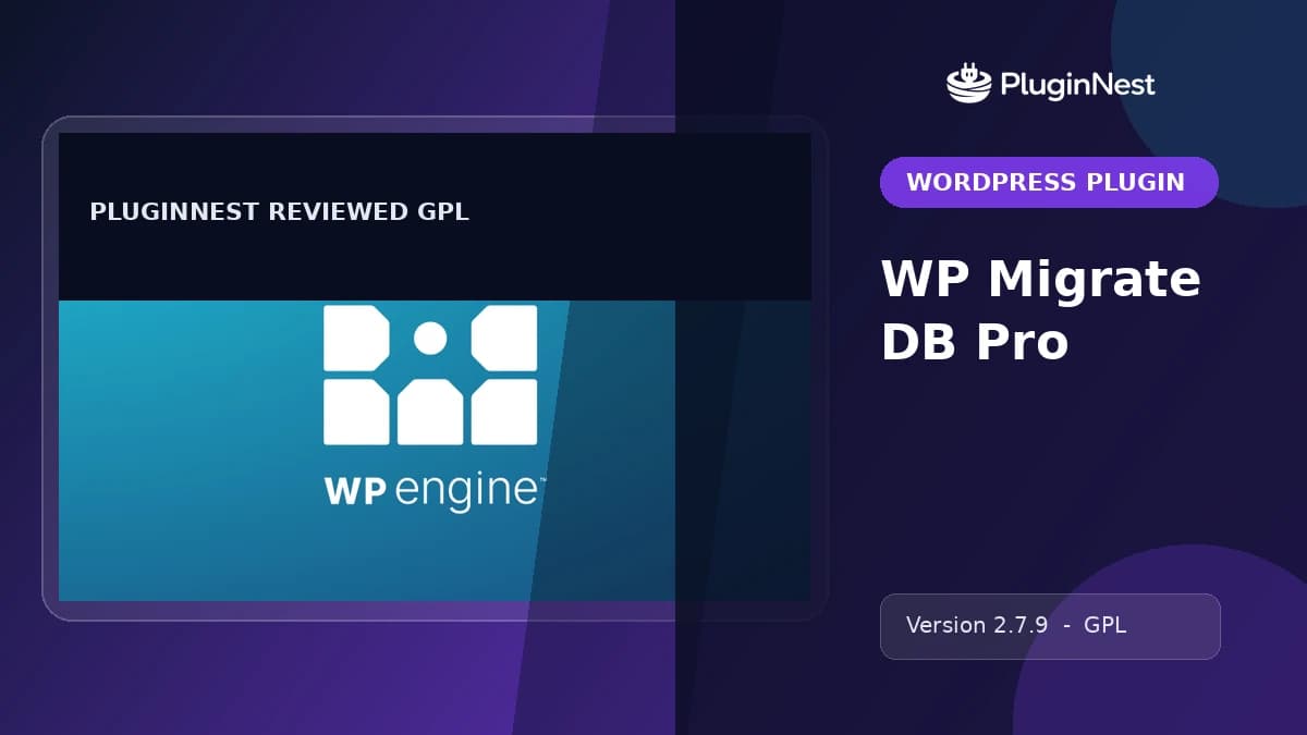 WP Migrate DB Pro product cover