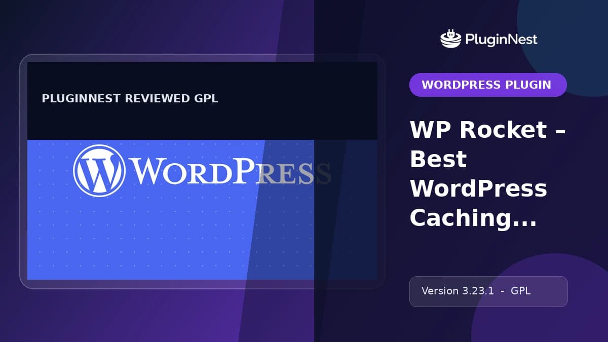 WP Rocket – Best WordPress Caching Plugin product cover