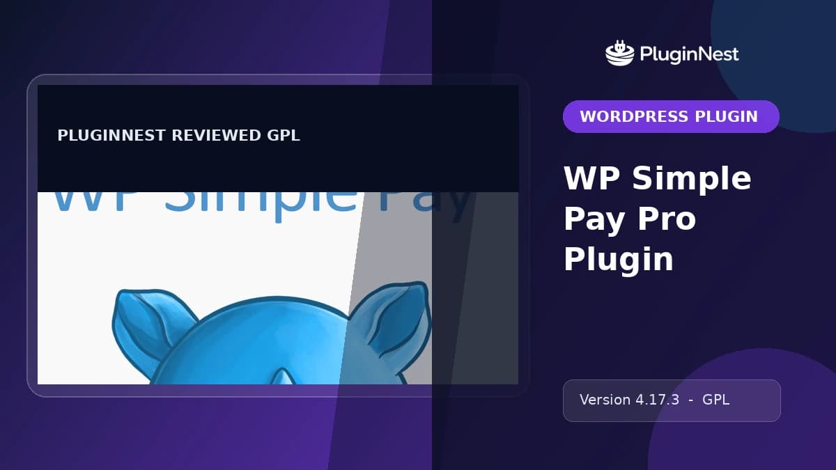 WP Simple Pay Pro Plugin product cover