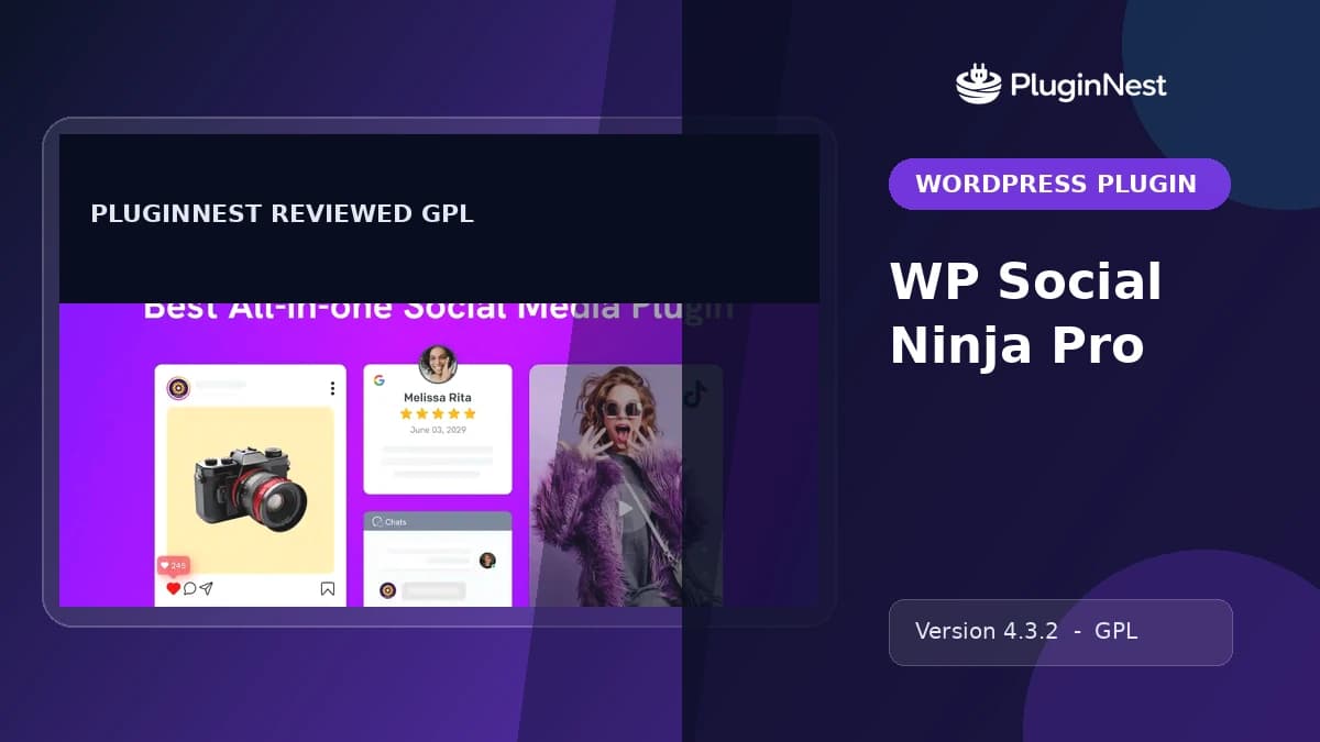 WP Social Ninja Pro product cover