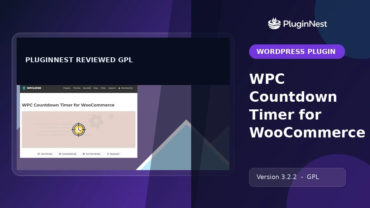 WPC Countdown Timer for WooCommerce product cover