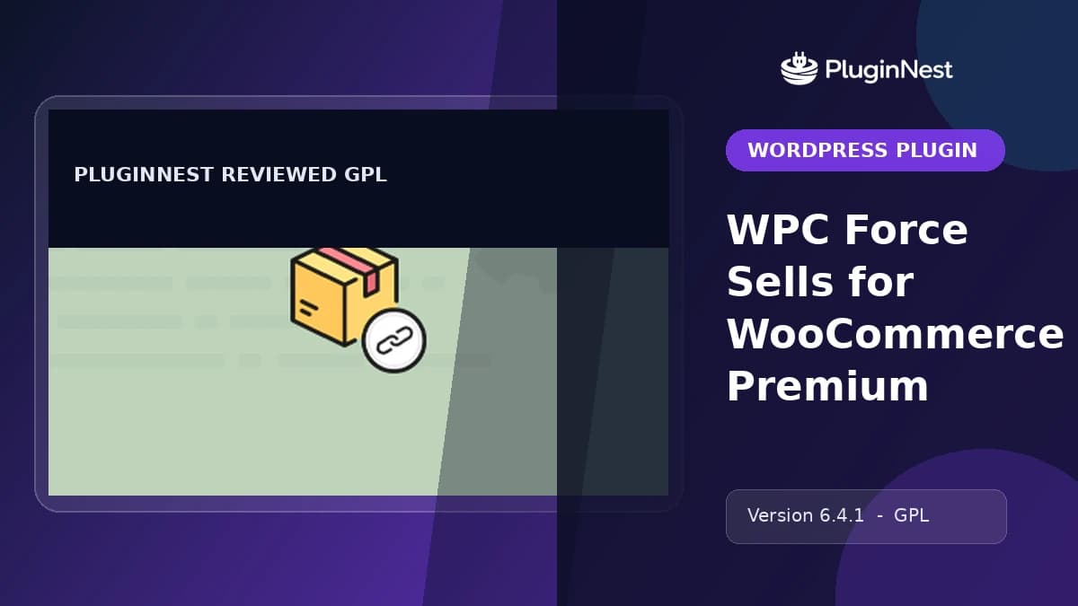 WPC Force Sells for WooCommerce Premium product cover