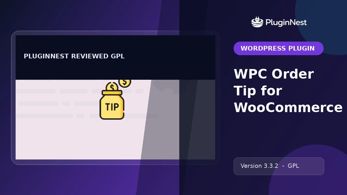 WPC Order Tip for WooCommerce product cover