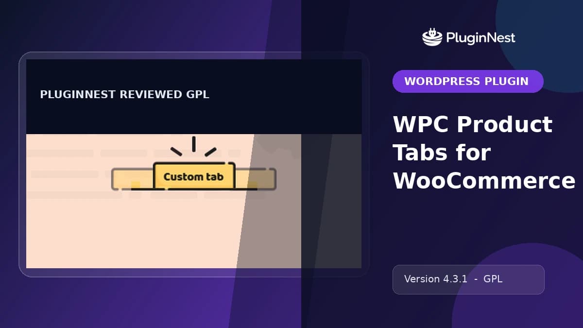WPC Product Tabs for WooCommerce product cover