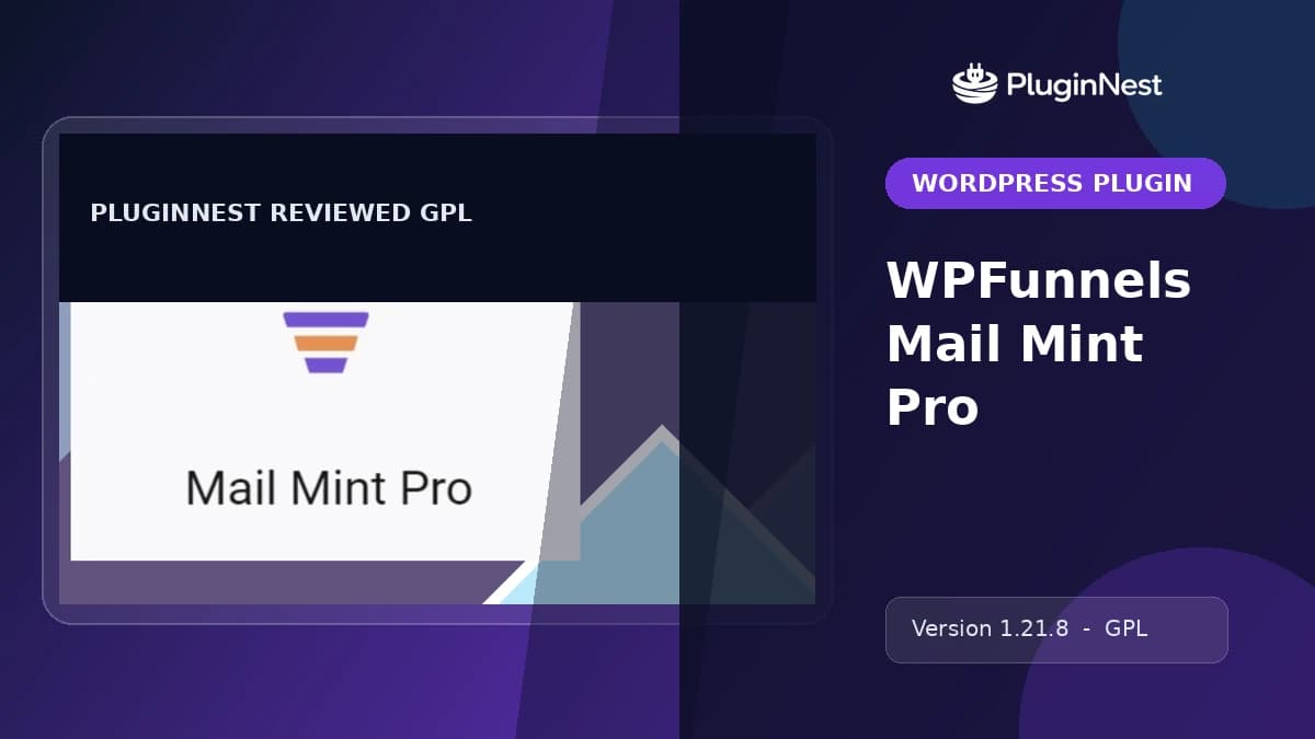 WPFunnels Mail Mint Pro product cover