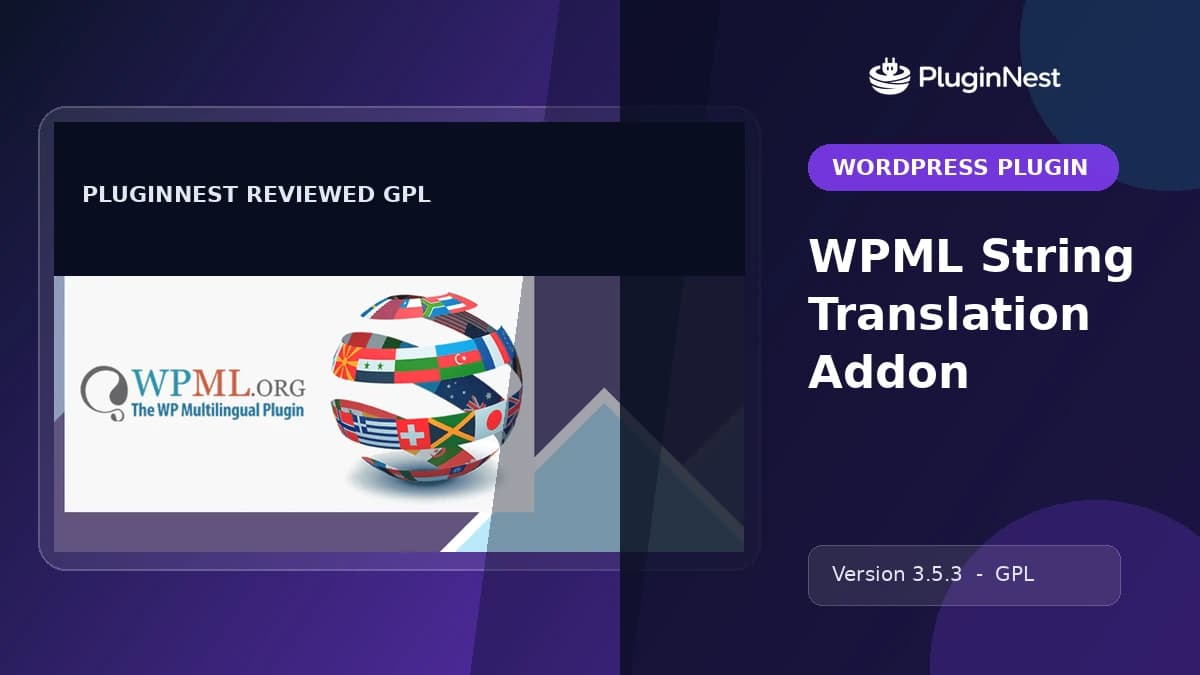 WPML String Translation Addon product cover