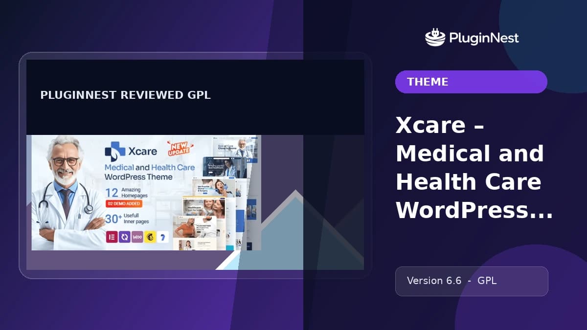Xcare – Medical and Health Care WordPress Theme product cover