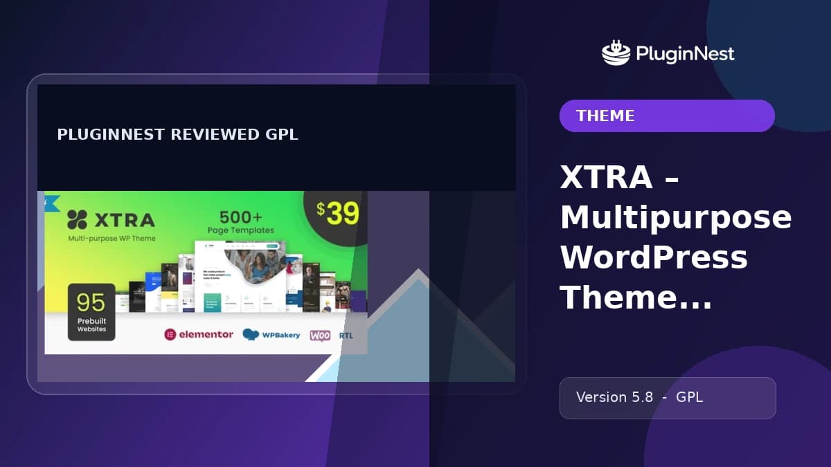 XTRA – Multipurpose WordPress Theme + RTL product cover