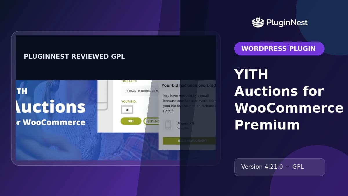 YITH Auctions for WooCommerce Premium product cover
