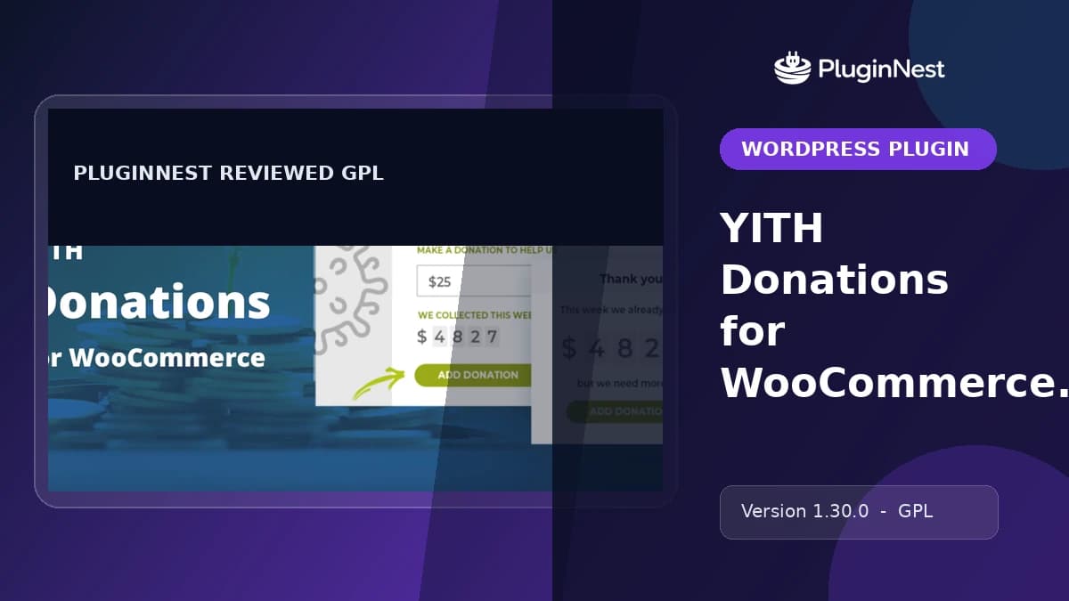 YITH Donations for WooCommerce Premium product cover