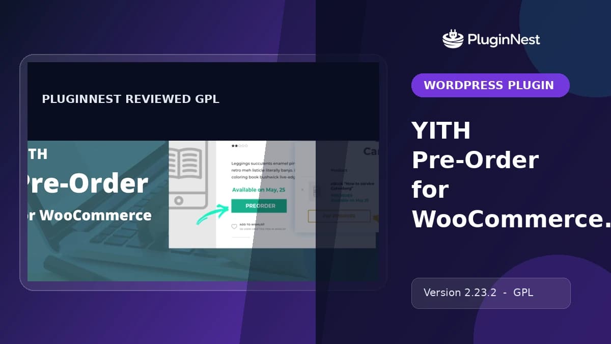 YITH Pre-Order for WooCommerce Premium product cover