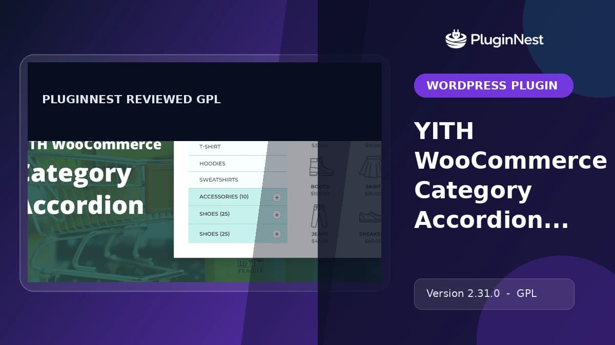YITH WooCommerce Category Accordion Premium product cover