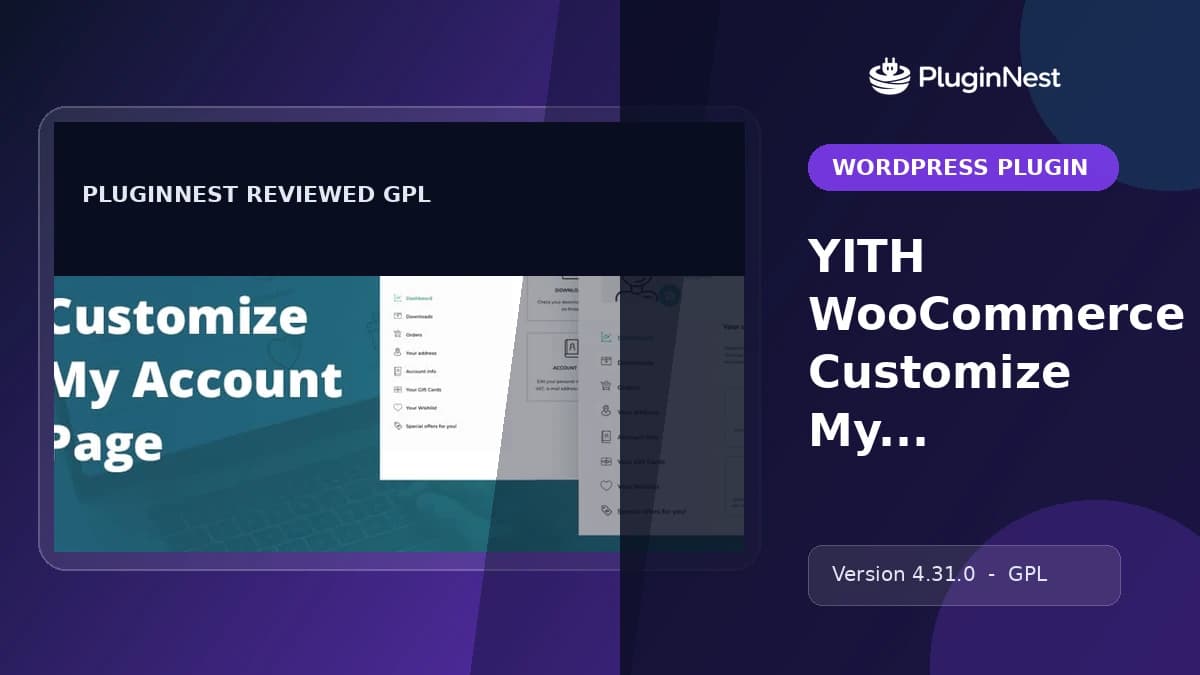 YITH WooCommerce Customize My Account Page Premium product cover