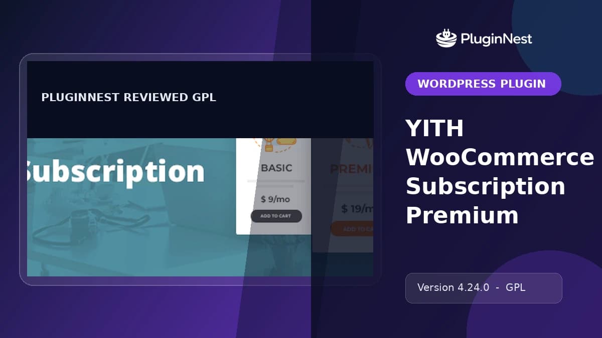 YITH WooCommerce Subscription Premium product cover