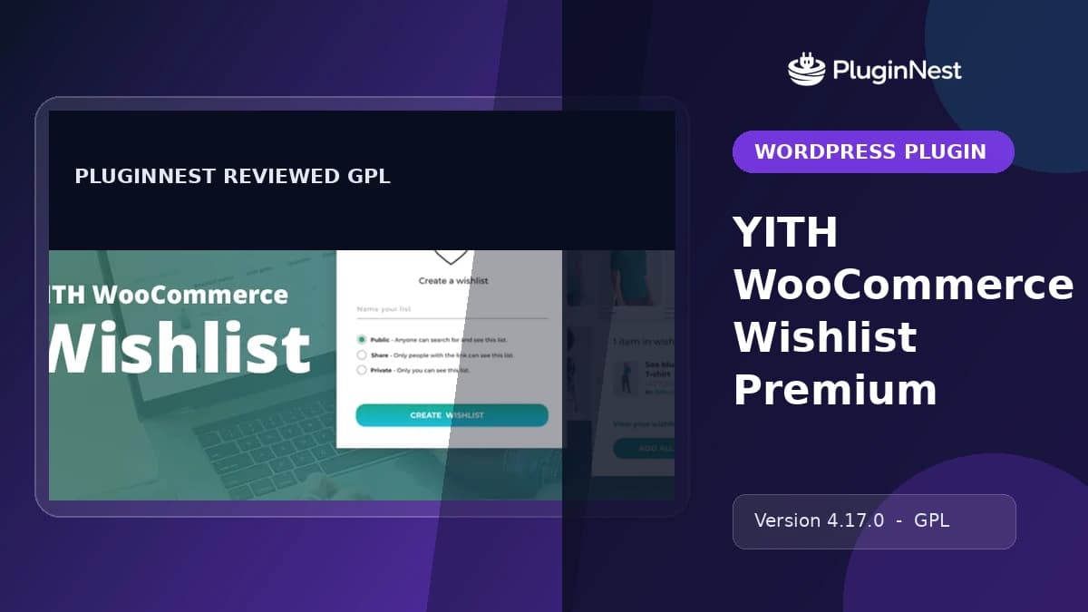 YITH WooCommerce Wishlist Premium product cover