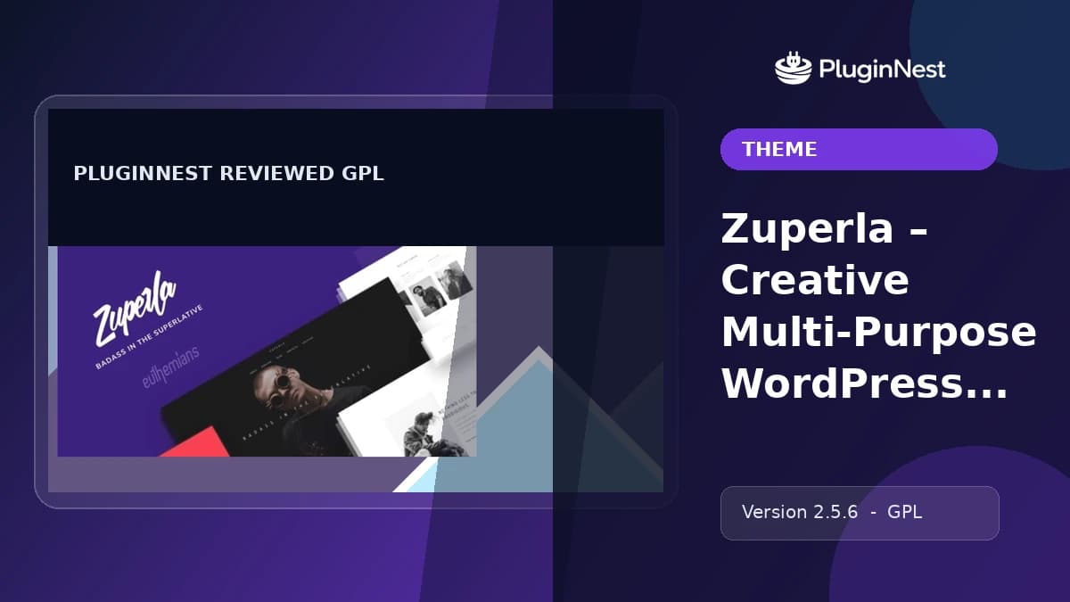 Zuperla – Creative Multi-Purpose WordPress Themes product cover
