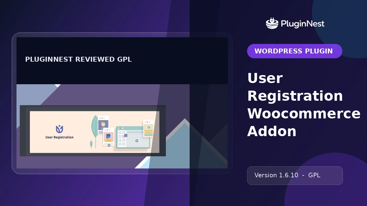 User Registration Woocommerce Addon product cover